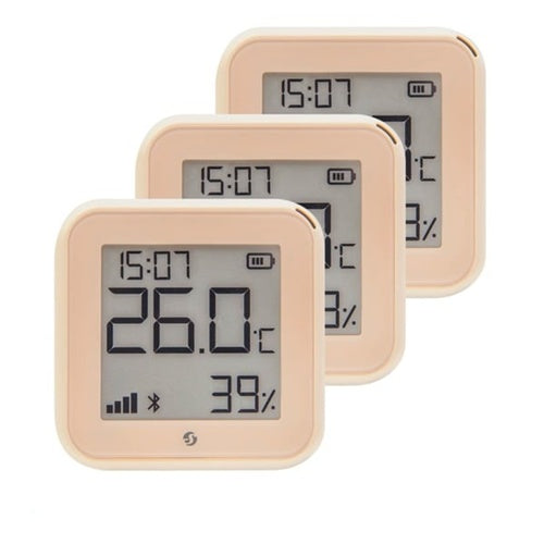 Pametni detektor Shelly H&T Gen3 prikaz e-papirja, Wi-Fi/Bluetooth, deluje z Alexa/Google Home, merjenje temperature in vlažnosti, komplet 3 kos