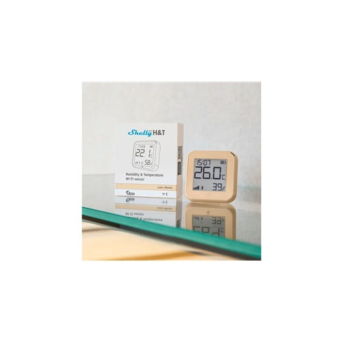 Pametni detektor Shelly H&T Gen3 prikaz e-papirja, Wi-Fi/Bluetooth, deluje z Alexa/Google Home, merjenje temperature in vlažnosti, komplet 3 kos