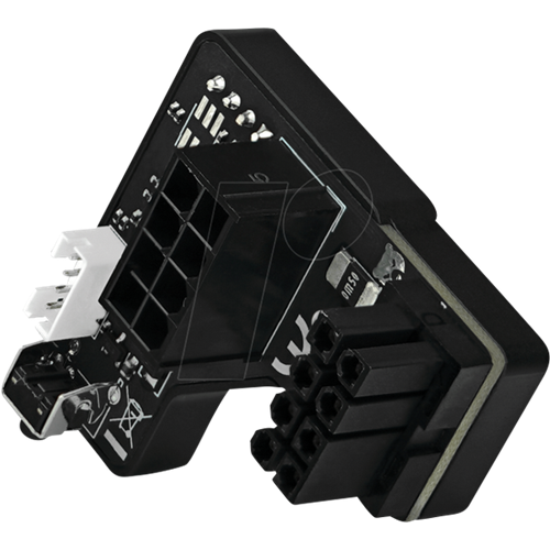 Pametni števec Thermal Grizzly WireView GPU 1x8Pin PCIe, za merjenje porabe energije grafičnih kartic, omrežna povezava, prikaz trenutne in povprečne porabe, črna