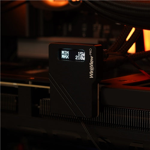 Pametni števec Thermal Grizzly WireView GPU Pro, OLED zaslon, omrežna povezava, merjenje porabe grafične kartice, temperaturni senzorji, črna