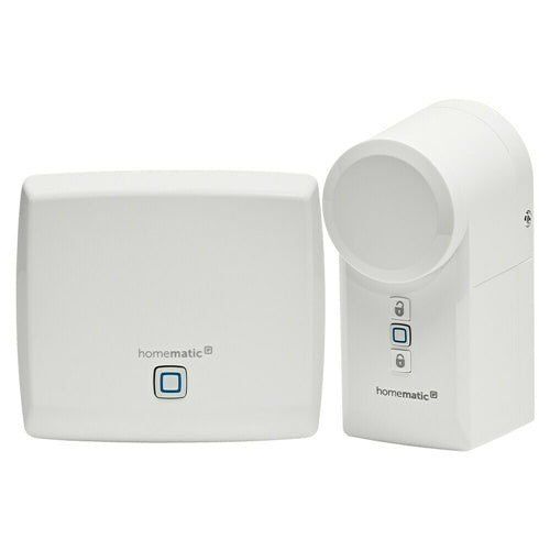 Pametni termostat Homematic IP Mini Access HmIP-SK25, podpora Alexa/Google Home, za notranjo uporabo, domača avtomatizacija, komplet z dostopno točko in aktuatorjem ključavnice