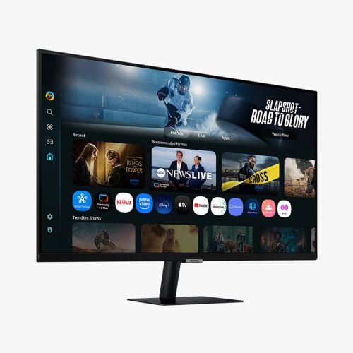 Pametni monitor z umetno inteligenco Samsung S32FM700UU (80 cm (32"), črne barve, UltraHD/4K, VA, HDR, daljinski upravljalnik, zvočniki)