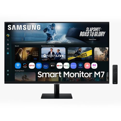 Pametni monitor z umetno inteligenco Samsung S32FM700UU (80 cm (32"), črne barve, UltraHD/4K, VA, HDR, daljinski upravljalnik, zvočniki)