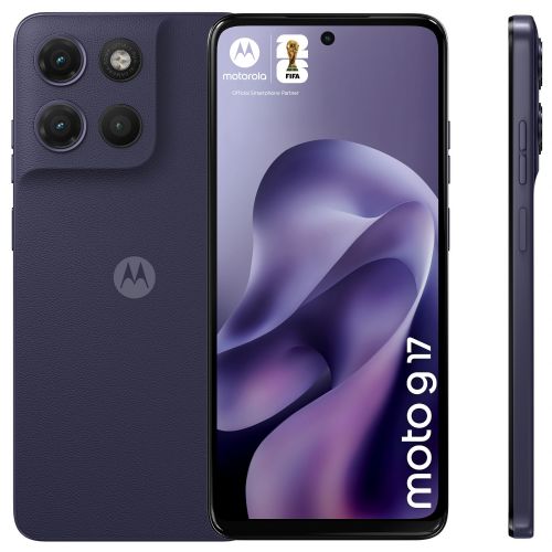 Pametni telefon Motorola moto g17 128GB večerno modra, 6,72" FHD zaslon, 50MP kamera, 4GB RAM, baterija 5100 mAh, Android 15