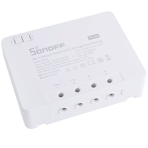 Pametno Wi-Fi stikalo z nadzorom energije Sonoff POWR3 (25A/5500W)