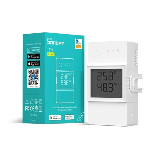 Pametno Wi-Fi stikalo za nadzor temperature in vlažnosti Sonoff THR316D TH Elite
