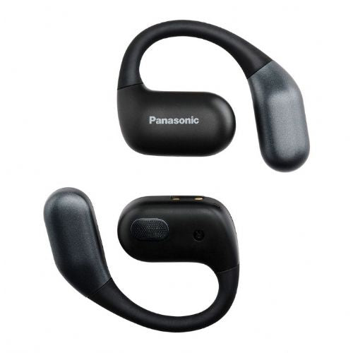 WS slušalice Panasonic RB-F10DE-K, otvoreni dizajn preko ušnog kanala, Bluetooth 5.4, baterija 7+18 h, IPX4, crne