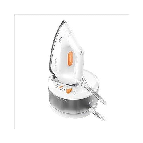 Parna likalna postaja Braun CareStyle Compact IS 2132 WH, oranžna/bela