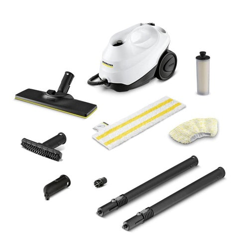 Parni čistilec Karcher SC 3 Easy Fix , 1900W, s šobo za čiščenje tal EasyFix, bela/črna
