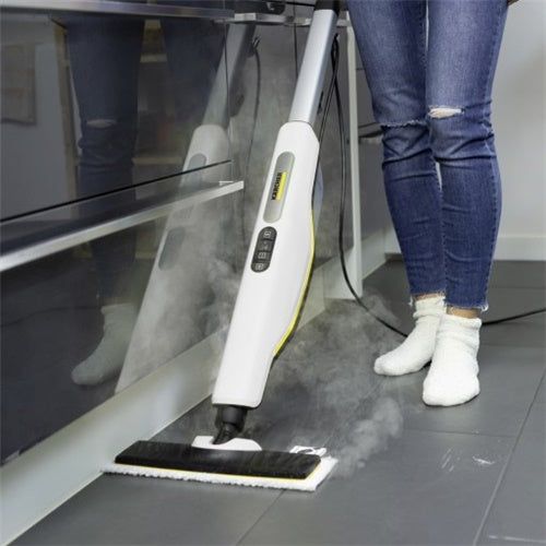 Parni čistilec Karcher SC 3 Upright EasyFix, 1600 W, s setom za čiščenje tal EasyFix, bela/črna