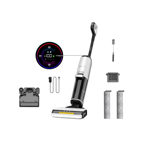 Parni čistilec Tineco Floor One S7 Steam, sesalnik 3 v 1, krpa in parni čistilec, bela/črna
