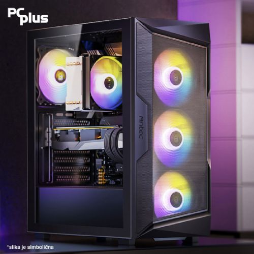 PCPLUS Gamer Ryzen 5 5600G 16GB 1TB NVMe SSD GeForce RTX 4060 Ti 8GB RGB igraće stolno računalo