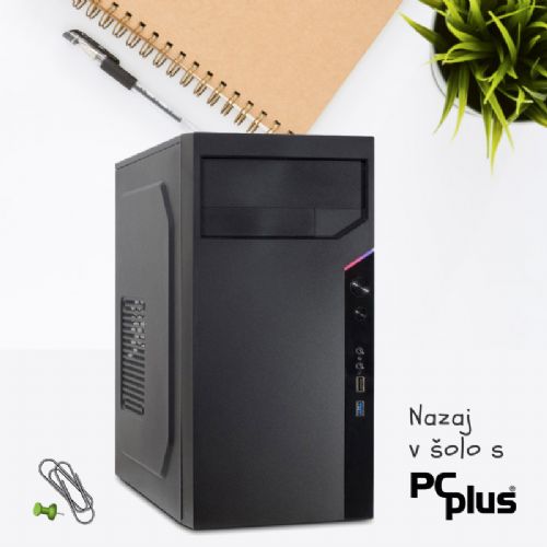 PCplus školsko stolno računalo, Ryzen 5 5600G, 16 GB, 512 GB NVMe SSD, Windows 11 Pro EDU