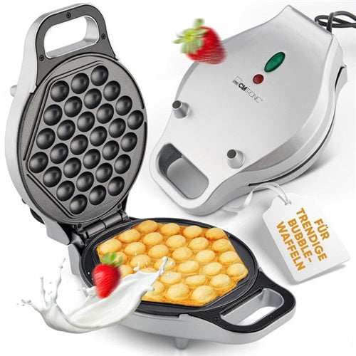 Pekač za vaflje Clatronic Bubble Waffle Machine WA 3772, 700W, srebrna