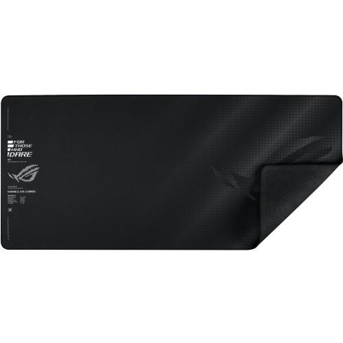 Podloga za miško Asus ROG Sheath II XXL, vodoodbojna, nedrseča, prešiti robovi, tkanina/naravna guma, črna