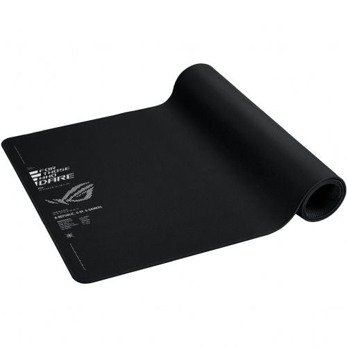 Podloga za miško Asus ROG Sheath II XXL, vodoodbojna, nedrseča, prešiti robovi, tkanina/naravna guma, črna