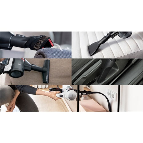 Pokončni sesalnik Bosch Unlimited 7 BSS711W, bela/črna