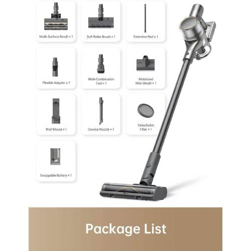 Uspravni usisavač Dreame R20, kapacitet prašine 0,6 l, do 90 minuta rada, 570 W, siva