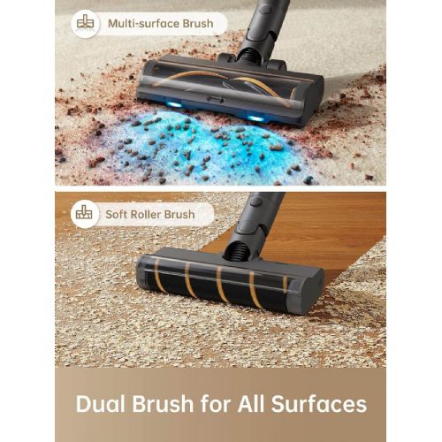 Uspravni usisavač Dreame R20, kapacitet prašine 0,6 l, do 90 minuta rada, 570 W, siva