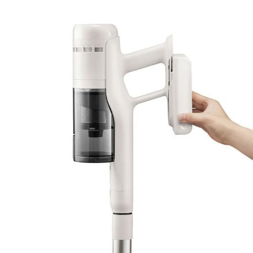 Pokončni sesalnik Roborock H60 Hub, samopraznilna postaja, brez vrečke, 2500 mAh, 60 min delovanja, Li-Ion baterija, bela