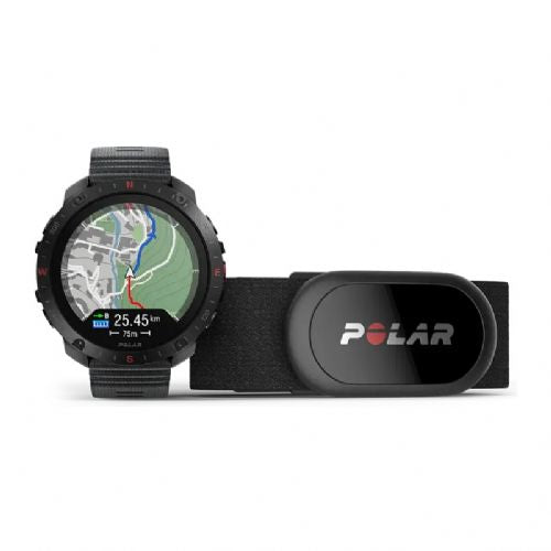 Pametna ura Polar Grit X2 Pro HR SL črna – AMOLED zaslon, dvojni GPS, safirno steklo, vojaška robustnost, do 10 dni baterije