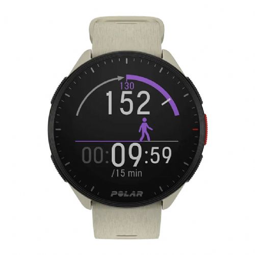 Pametna ura Polar Pacer Pro GPS, merilnik srčnega utripa, barva bela/rdeča, Corning Gorilla Glass, vodoodporna 50 m