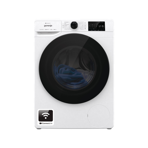 Perilica rublja s prednjim punjenjem Gorenje WPNEI14A2TS 10 kg, 1400 o/min, ConnectLife, Wi-Fi, bijela/crna