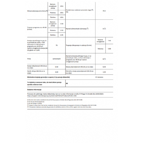 AEG LWR85165O perilica-sušilica rublja, UniversalDose, 10 kg + 6 kg, Wi-Fi, 59,7 x 84,7 x 63,1 cm