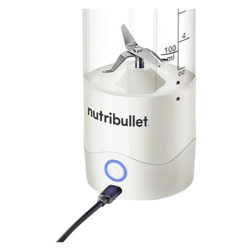 Prenosni mešalnik Nutribullet NBP003W, za 0,47 L, na baterije, bela