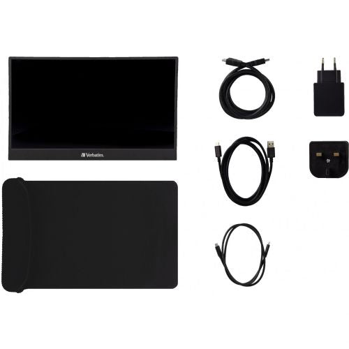 Prenosni monitor Verbatim PM-14 14" IPS FullHD HDR USB-C črn