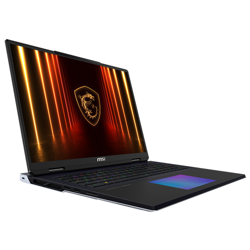 Prenosnik MSI Titan 18 HX AI A2XWIG-073 Intel® Core™ Ultra 9 285HX/64 GB/SSD 6TB NVMe/45,8cm (18") 3840 x 2400/GeForce RTX 5080/DE/W11Pro, črna/srebrna