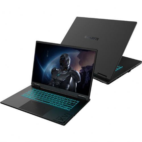 Laptop Gigabyte GAMING A16 3THK3DE894SH Ryzen 7 260/40.6cm (16")/1920 x 1200/IPS/16GB/SSD 1 TB NVMe/GeForce RTX 5050/DE/W11Home, black