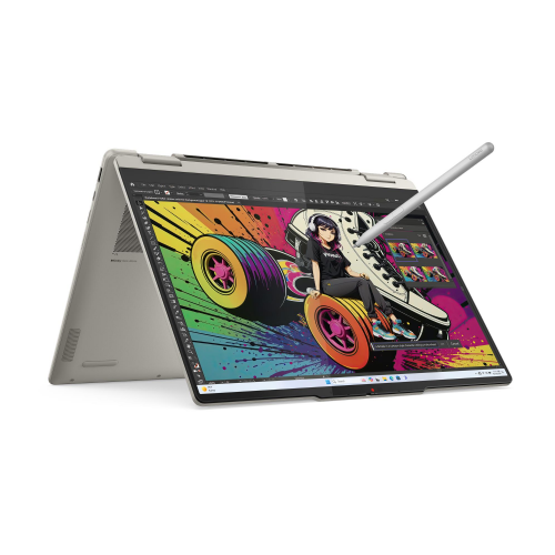 Prenosnik Lenovo Yoga 7 2-in-1 AMD Ryzen AI 7-350/32GB/SSD 1TB NVMe/35,56 cm (14") OLED WUXGA Touch/UMA/Win11Home, Seashell (83JR0023SC)
