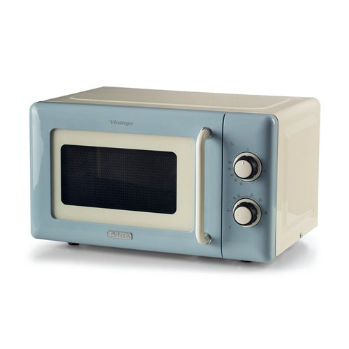 Prostostoječa mikrovalovna pečica Ariete Vintage krem/modra, 20 l, 800 W, 5 stopenj moči, končni signal