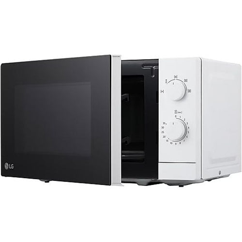Prostostoječa mikrovalovna pečica LG MS2082H 20 l, 700 W, dvojni vrtljivi gumb, program odtajanja, LED osvetlitev