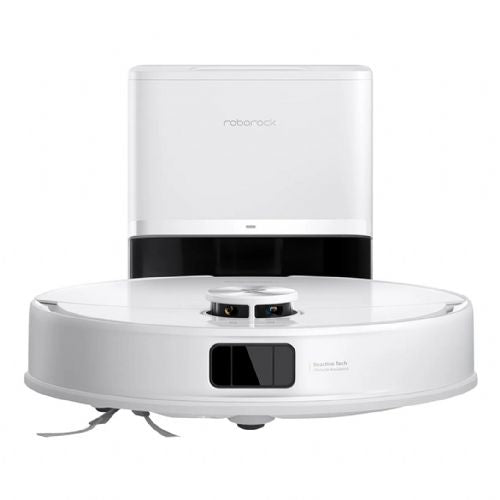 Robotski sesalnik Roborock Q10 VF+ LiDAR navigacija, samopraznilna postaja RockDock Plus, mokro brisanje, 10000 Pa, 5200 mAh baterija, bela