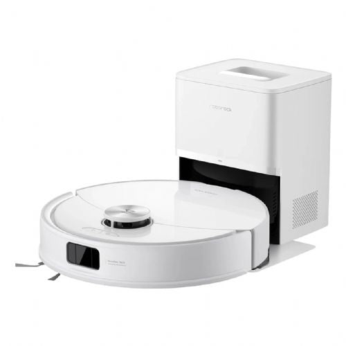 Robotski sesalnik Roborock Q10 VF+ LiDAR navigacija, samopraznilna postaja RockDock Plus, mokro brisanje, 10000 Pa, 5200 mAh baterija, bela