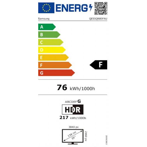 Televizor Samsung QE55QN80FAUXXH 139 cm (55''), Neo QLED Mini LED 144Hz, HDMI, Dolby Atoms QE55QN80FAUXXH