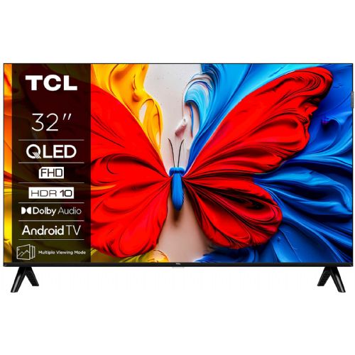 Televizor TCL 32S51K, 81 cm (32"), Full HD QLED, Android TV, HDR10, Dolby Audio
