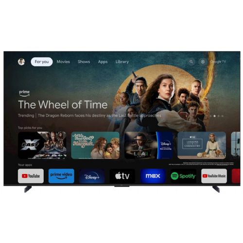 TV TCL 98C655 249 cm (98"), 3840 x 2160 (4K UHD), QLED, Google TV, 120 Hz, HDR10+, 98C655