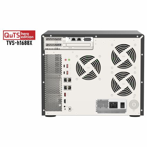 NAS sistem Qnap TVS-h1688X-W1250-32G, 16 rež, Intel Xeon W-1250, 32 GB DDR4 ECC, 2x 10GbE, RAID podpora