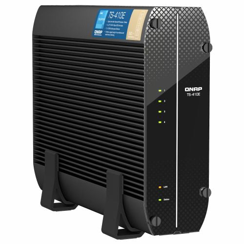 NAS sistem Qnap TS-410E-8G, 4x 2,5" SATA, Intel Celeron J6412 2,6GHz, 8GB RAM, 2x 2.5GbE, pasivno hlajenje