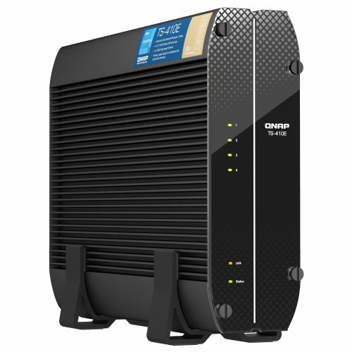 NAS sistem Qnap TS-410E-8G, 4x 2,5" SATA, Intel Celeron J6412 2,6GHz, 8GB RAM, 2x 2.5GbE, pasivno hlajenje