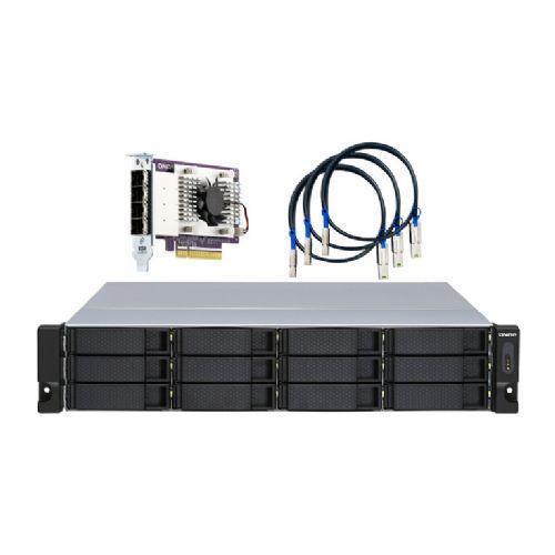 QNAP TL-R1200S-RP 12-bay 2U rackmount SATA JBOD razširitvena enota redundant PSU