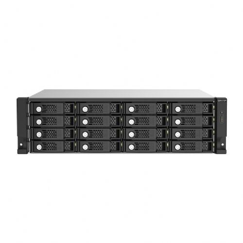 Razširitveno ohišje QNAP TL-R1620SEP-RP s 16 režami za 3U rackmount SAS 12 Gbps JBOD z razširitvenim modulom SAS 12 Gbps in diski SAS/SATA 6 Gbps