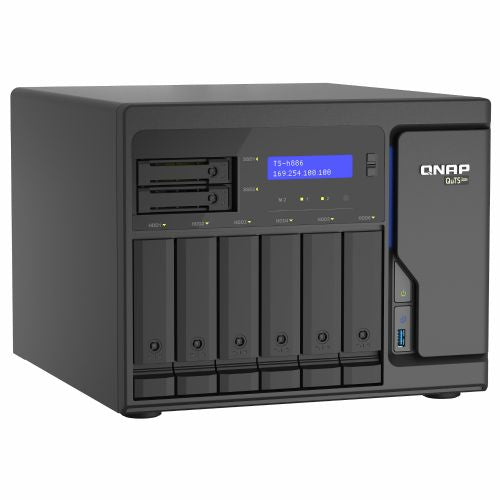 NAS sistem Qnap TS-h886-D1602-8G-BRO, Intel Xeon D-1602, 8 rež, 8 GB DDR4 ECC RAM, 2x M.2 NVMe Gen3, QuTS hero
