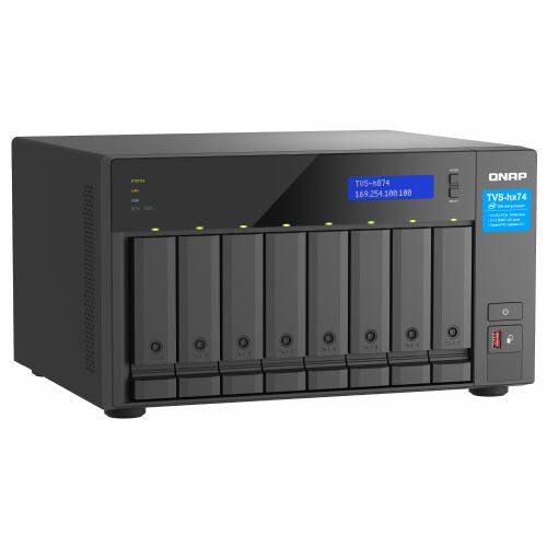 QNAP TVS-H874-I5-32G 8-režni QuTS hero NAS Intel Core i5-12400 6-jedrni/12-nitni do 4,6 GHz 32 GB SO-DIMM