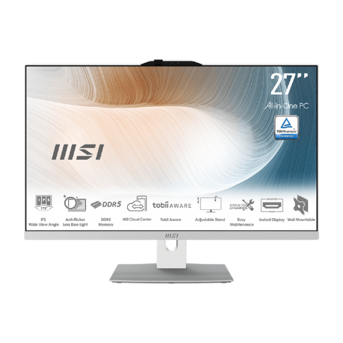 Računalnik MSI Modern AM272P 1M-1222XEU Core 7 / 16GB / 1TB SSD / 27" FHD / NoOS / bel