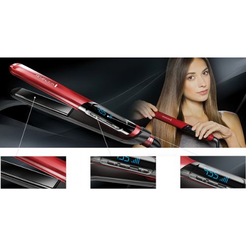 Ravnalnik las Remington Silk S9600 (rdeč/črn)