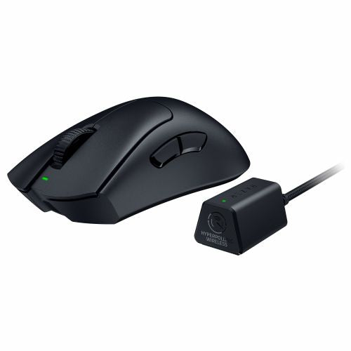 Miška Razer DeathAdder V3 Pro brezžična, 30000 DPI, 8000 Hz, optična, 6 programabilnih tipk, črna + HyperPolling ključek